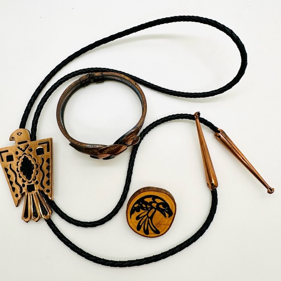 Thunderbird Eagle Bolo Copper Jewelry lot - Picture 15 of 15